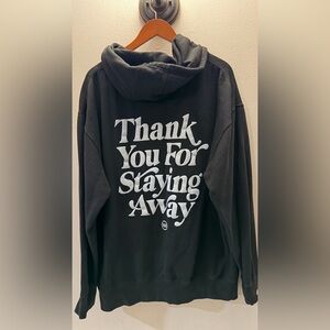 Keep Your Distance Hoodie - Black  xl